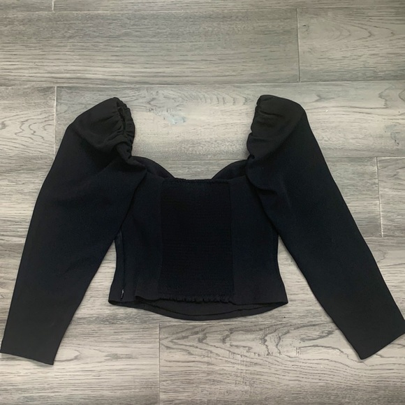 Aritzia Capulet Black bustier top - Picture 2 of 2